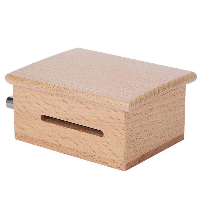 15 Note HandCranked Wooden Music Box with 7Pcs Blank Paper