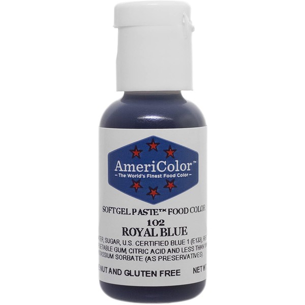 Americolor Soft Gel Paste Food Color, Royal Blue