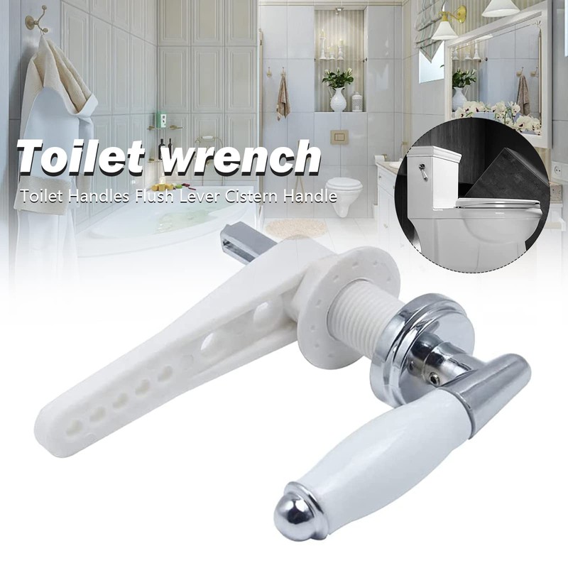 Metal Toilet Handle Cistern Lever Replacement Flush Lever Kit Metal