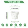 Gyfofix 5 Pack 5.5 Inch Orchid Pots, White Plastic Planters