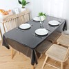 Obstal Clear Plastic Tablecloth 60 x 84 Inch, 100% Waterproof