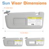 Hurotoms Sun Visor for 2004 2005 Toyota RAV4, Gray Left