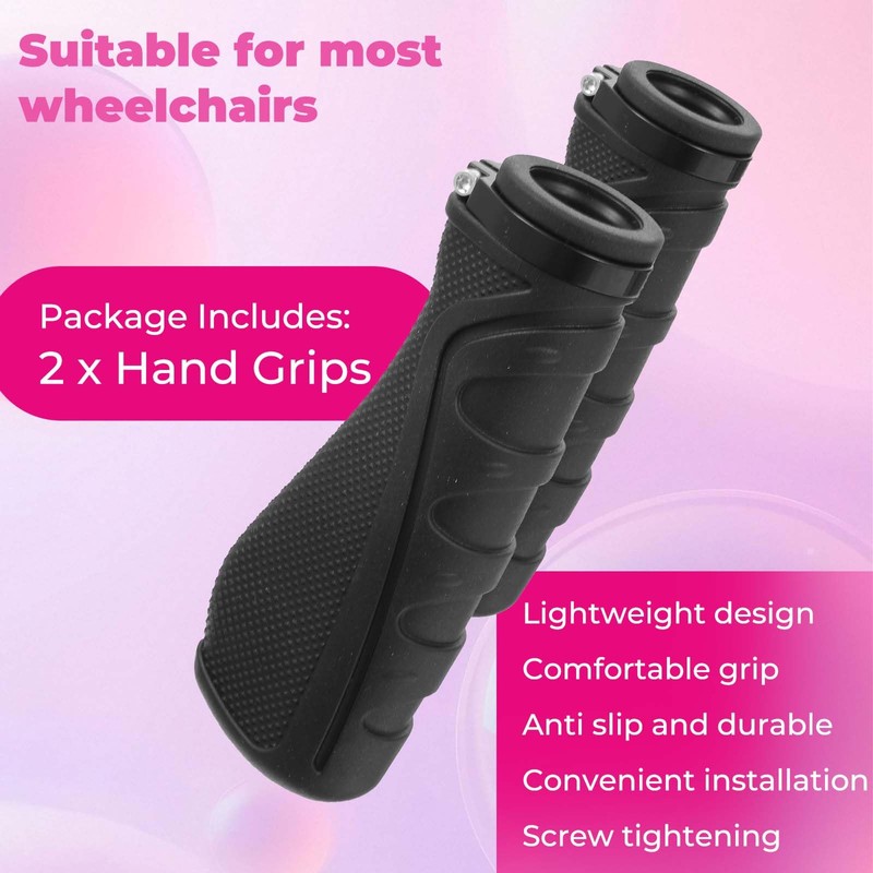 XLIUAX 2 Pcs Rollator Walker Hand Grip, Crutch Hand Grips