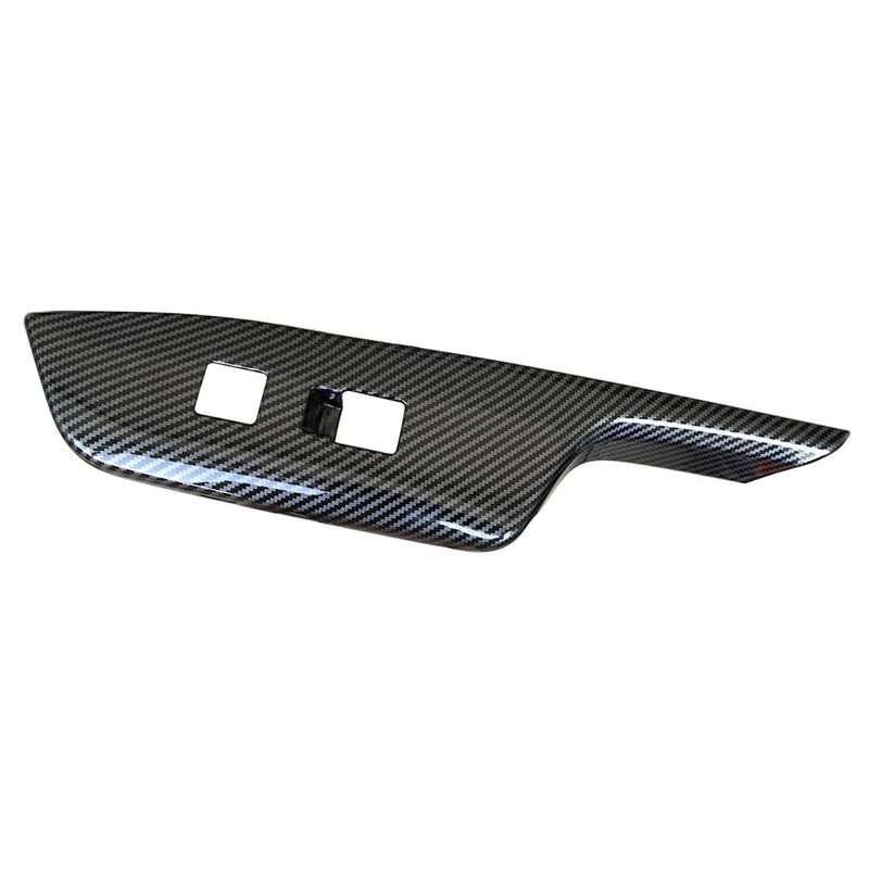 ruihe 4pc Carbon Fiber Color Automobile Door Window Control Panel