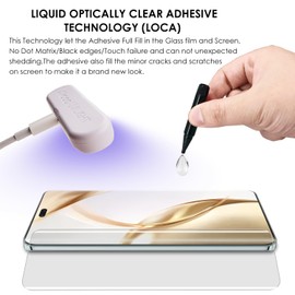 Akcoo Tempered Glass Protective Glass for Honor 200 Pro 5G – Pack of 3, Scratch Repair, Edge to Edge Full Coverage, Sensitive Touch, Cases Friendly, Fingerprint ID Compatible