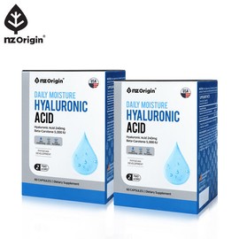 NZ Origin [NZ Origin] Daily Moisture Hyaluronic Acid (700mg x 60 Capsules) x 2 Bottles / [엔젯오리진] 데일리 모이스처 히알루론산(700mg X 60캡슐) X2통