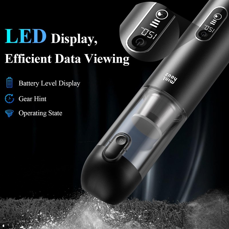 Car Vacuum Portable Cordless - 20000PA High Power Handheld Vacuum
