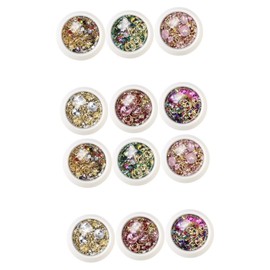 Healvian 12sets Rhinestone Nail Art Accessories Beautiful Manicure Decoration for Women Mixed Style Nail Art Supplies for Creative Designs and Stylish Finishes