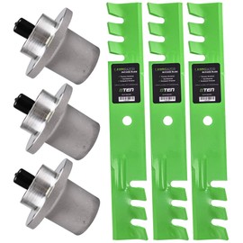 8TEN Spindle Toothed Blade Kit for Hustler 48 inch Deck FasTrak SD TrimStar Z4 Zero Turn Mower 783506