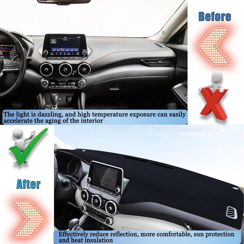 Dashboard Cover Dash Cover Mat Pad Carpet Custom Fit for