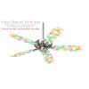 Brushed Cirlces Multi Light - Ceiling Fan Skin Kit fits