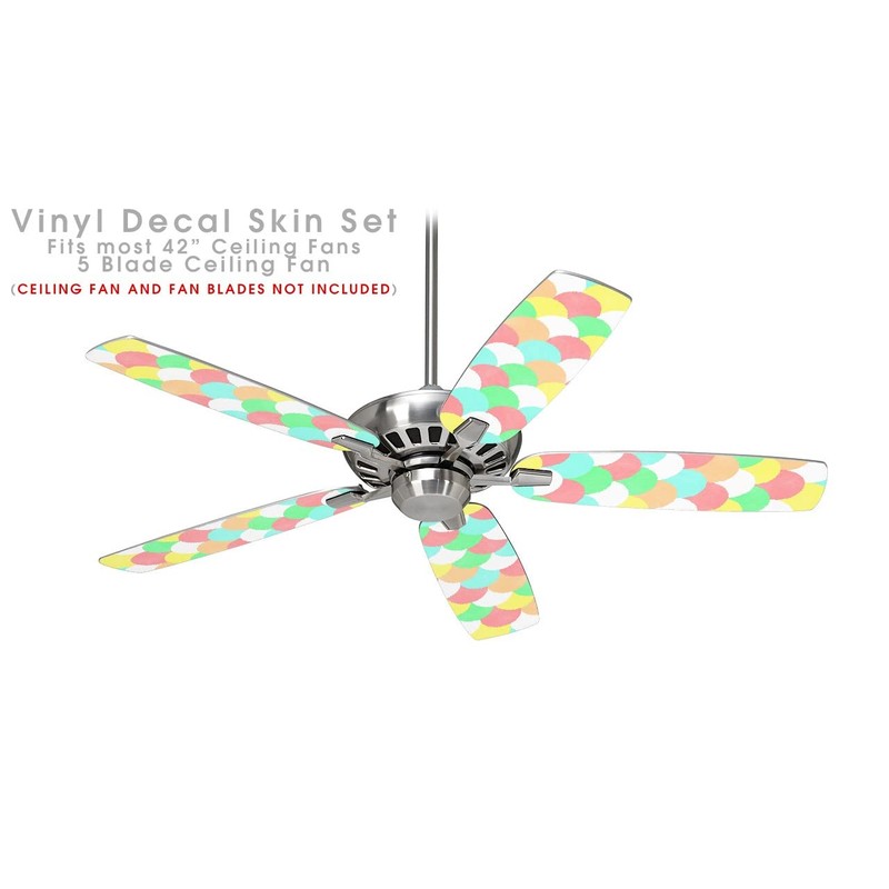 Brushed Cirlces Multi Light - Ceiling Fan Skin Kit fits