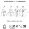 Barbuzzo Lab Shots (Set of 4), Clear