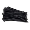 KafTon Pack of 100 Black Cable Zip Ties,UL Nylon, Perfect