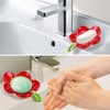 HuaLiSiJi Ceramic Soap Dish with Drainage Pretty Soap Dish Ceramic