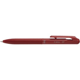 Pentel Permanent Ballpoint Pen, Calme Calm, Solid Ballpoint Pen, 0.7mm, Red Axis, Ink Red, BXA107B-B