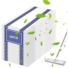 25PCS Microfibre Mop Refill Pads for Flash, Microfibre Mop Mat refills for Floors Cleaning Mop Head Replacement Mop Refill Pad for Flash Powermop, Efficiently Absorb Water