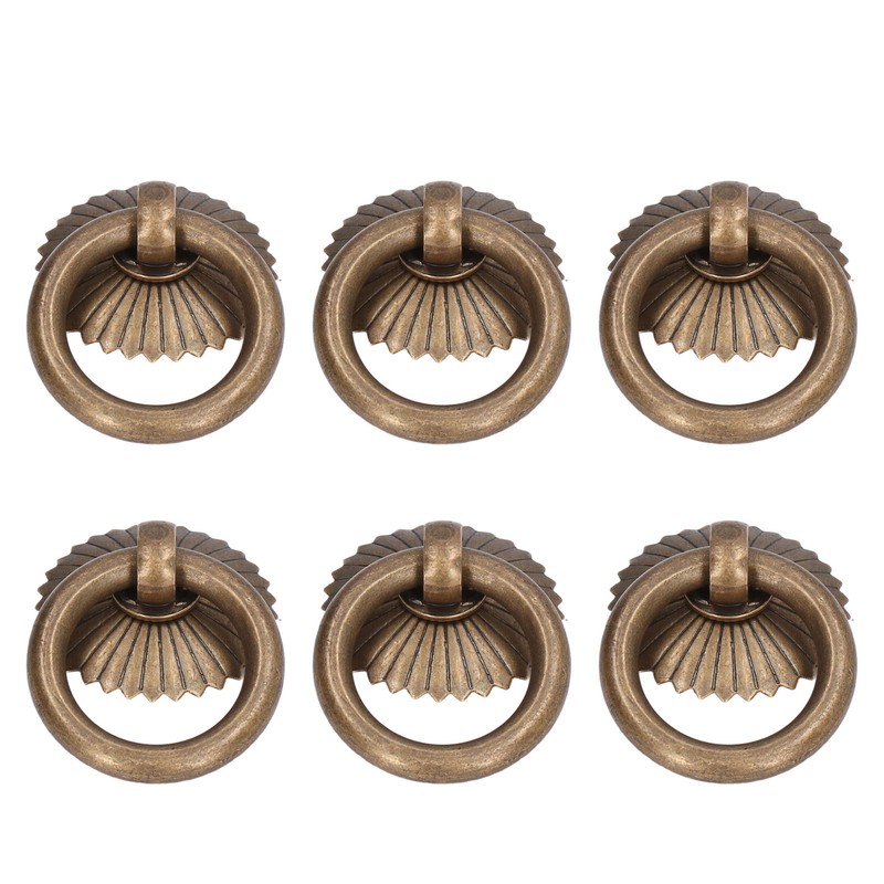 10Pcs Drawer Handles Premium Brass Durable Rustproof Vintage Style Antique