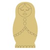 Matryoshka Doll Cutout Unfinished Wood Russian Decor Stacking Dolls Door