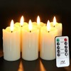HOME MOST 6-Pack Ivory Votive Candles with 10-Key Remote &