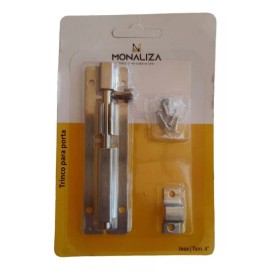 Monaliza Pestillo de puerta de acero inoxidable con 4 tornillos