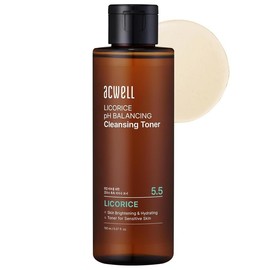 ACWELL Licorice pH Balancing Toner – Alcohol-Free Korean Toner, pH 5.5, Hydrating Daily Astringent for Cleansing & Skin Brightening, 5.07 fl.oz.