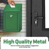 Metal Donation Box-Suggestion Box with Slot and lock-Cash Lock box
