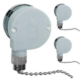Txelegant Zing Ear ZE-208D Pull Chain Switch 3 Speed 8 Wire 3A 250VAC 6A 125VAC Cord Control Ceiling Fan Repair Kits Replacement Tools Hanging Fans Lights Appliances Cabinet Wall Lamps 3PCS（Argent）