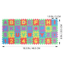 TOYANDONA Puzzle Mat 36pcs Foam Kids Play Mat Baby Floor Play Mat Baby Rug ABC Mat Floor Mat Foam Pad Toy Letter Toddler Foam Mats