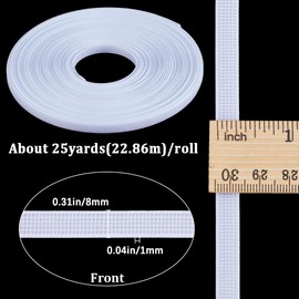 GORGECRAFT 25 Yard x 8 mm Wide Sticks for Sewing White High Density Polyester Corset Sticks for Sewing Clothing Accessories Bra Bar Tool Making Wedding Dresses Evening Dresses Hats