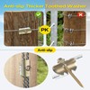 50PCS 2 Inch Fence Fastener Nails Galvanized Stainless Steel Fence