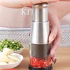 AIMALL Stainless Steel 304 Garlic Chopper with Pressed Garlic Masher
