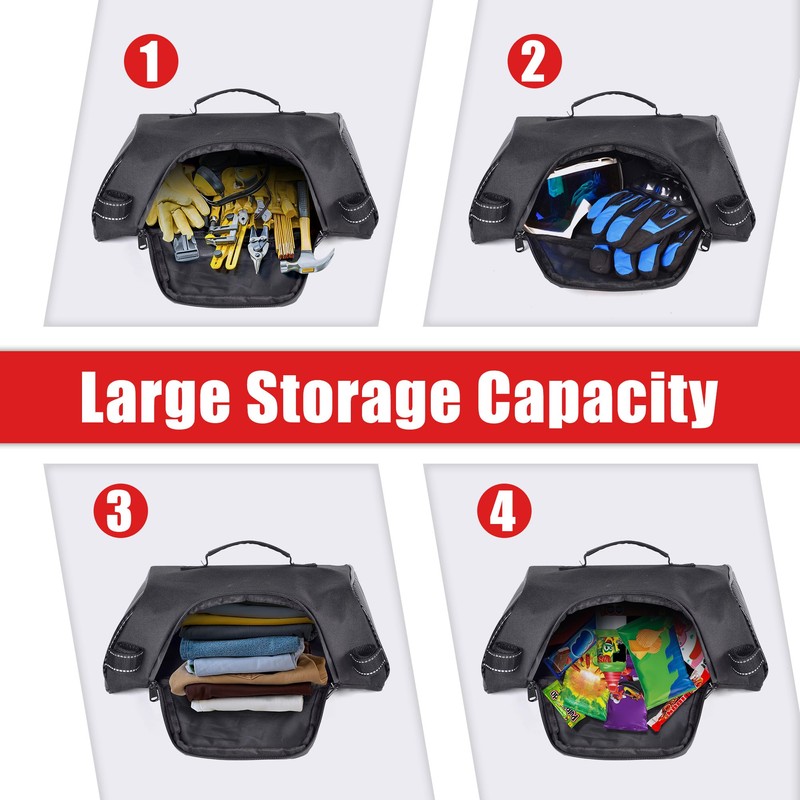 Goldfire Snowmobile Underseat Storage Bag Water-resistant Cargo Gear Bag Tool