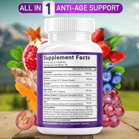 JB Wellness Co. Resveratrol, Grape Seed Extract, Berberine, Quercetin Formula- 2-Pack