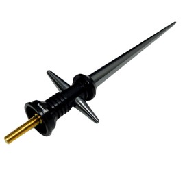 5.4" inch Big Gunmetal Lightsaber Blade Laser Sword Antenna in CNC Machined Billet Aluminum Short Compatible with Ford F150 F-150 F250 F350 F450 F550 F650 1997-2021 Gun Metal