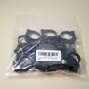 ajile QHC128x20-FBA Double Gripping Plastic Hose Clamps Black Pipe Clamp