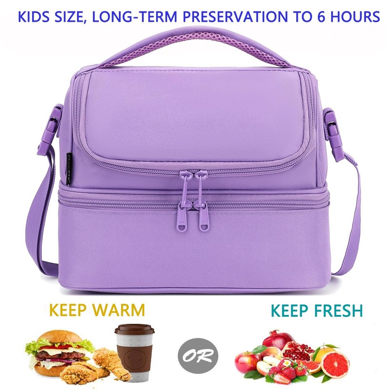 FlowFly Double Decker Cooler Insulated Lunch Bag Large Tote for