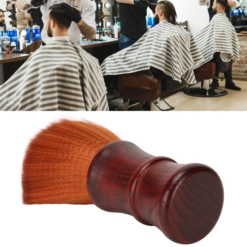 Men Beard Brush Soft Nylon Hair Wooden Handle Beard Grooming