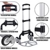 Folding Hand Truck Dolly Aluminum Folding Hand Cart Luggage Trolley