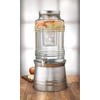 Circleware Breeze Glass Beverage Drink Dispenser with Stand Metal Base