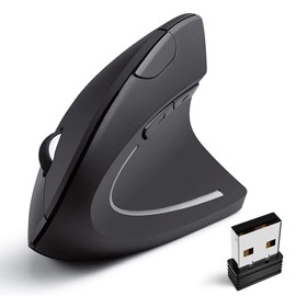 Wireless Vertical Mouse,SUIJIEEN Ergonomic Mouse 2.4GHz Optical Carpal Tunnel Mouse 6 Buttons Wireless Mouse for Laptop Desktop PC