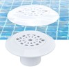 Folanda Floor Drain, Plastic Pool Drain with Anti-Blocking Grid, Durable