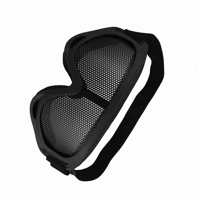 X400 Tactics Mesh Goggles Steel Lenses Sunglass Outdoor Paintball Eyewear