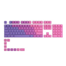 GPBT Dye Sublimated Keycaps (Nebula) - Thick PBT Plastic 114 Keycap Set for 100% Full Size, 85% 80% TKL, 60% Compact, 75% Mechanical Keyboards