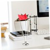 COHEALI Metal Flag Pole with Base Desk Flag Holder for