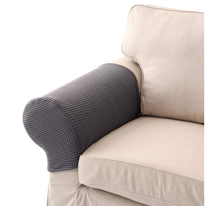 LERTREE 1 Pair Sofa Arm Slipcovers Elastic Sofa Armrest Protectors