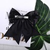 Black Glitter Bow Tie Sequin Hair Bows for Girls Women