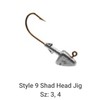 Do It Mold Style 9 Shad Head Jig Size 3,
