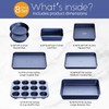 Slow Slog Baking Pans Set 8-Piece Bakeware Sets, Baking Sets