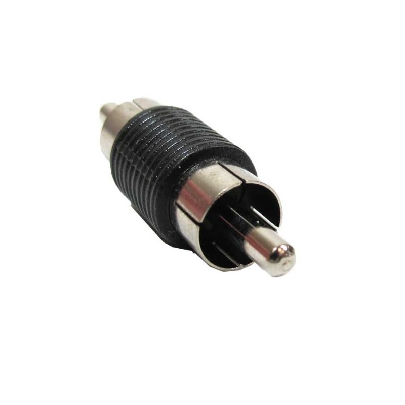 RCA Coupler Male to Male Nickel